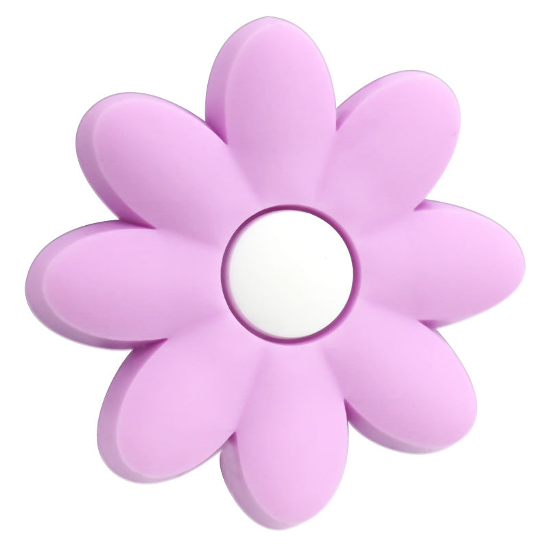 Wholesale Random  100pcs/pack  Cute cartoon flower series soft rubber beads